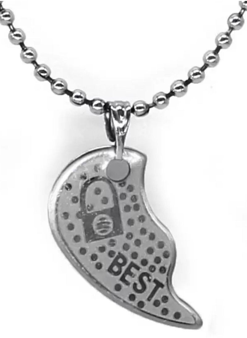 Generic - Girlfriends Chain Best Friends Two Pieces Heart Shape Necklace - Image 1