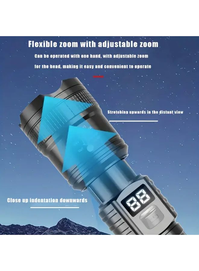 2 Pack LED Super Bright Flashlight USB Rechargeable 18650 Battery For Camping Fishing - Image 4