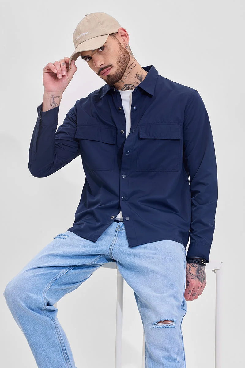 SNITCH Multi Pocket Relaxed Fit Overshirt
