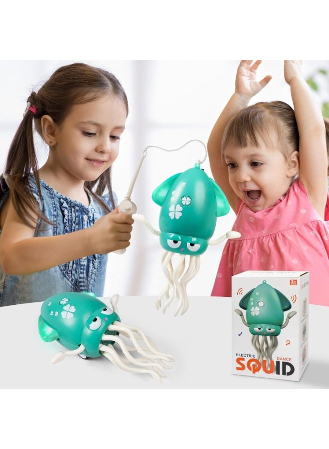 لعبة الأخطبوط الراقص الكهربائية للأطفال - لعبة تفاعلية بالموسيقى والإضاءة مع خاصية تجنب العقبات وعصا تحكم يدوية - قابلة للشحن بوصلة USB لتنمية مهارات الأطفال - Image 4