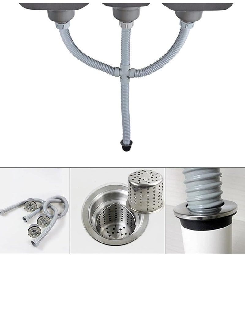 Kana Triple drain directly attached to the sink - Image 4