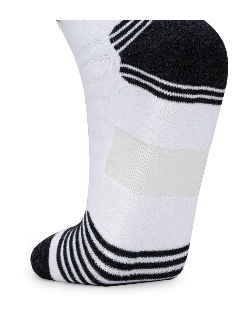 HUNDRED Men'S Sports Socks - Ankle (White) (Hbas-3M056-1) - Image 2