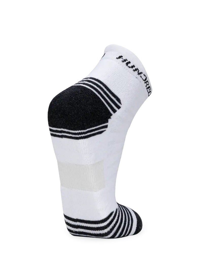 HUNDRED Men'S Sports Socks - Ankle (White) (Hbas-3M056-1) - Image 3