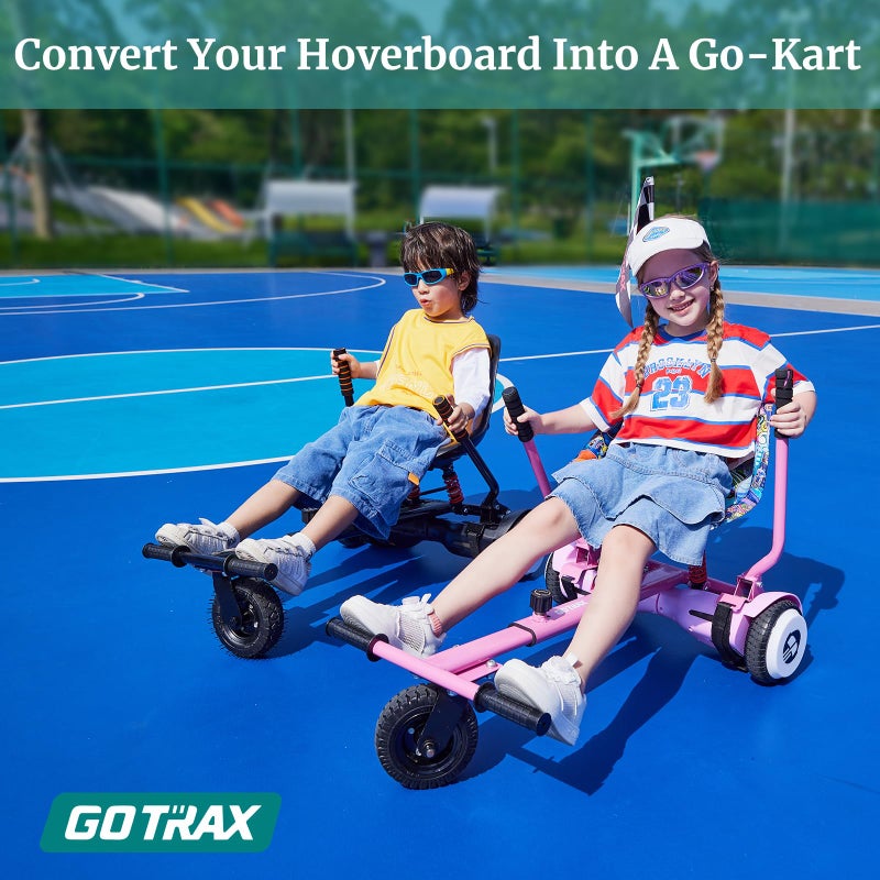 Gotrax Hoverboard Attachment with Rear Shock Absorption, Hoverboard Go Kart(BLA) - Image 2