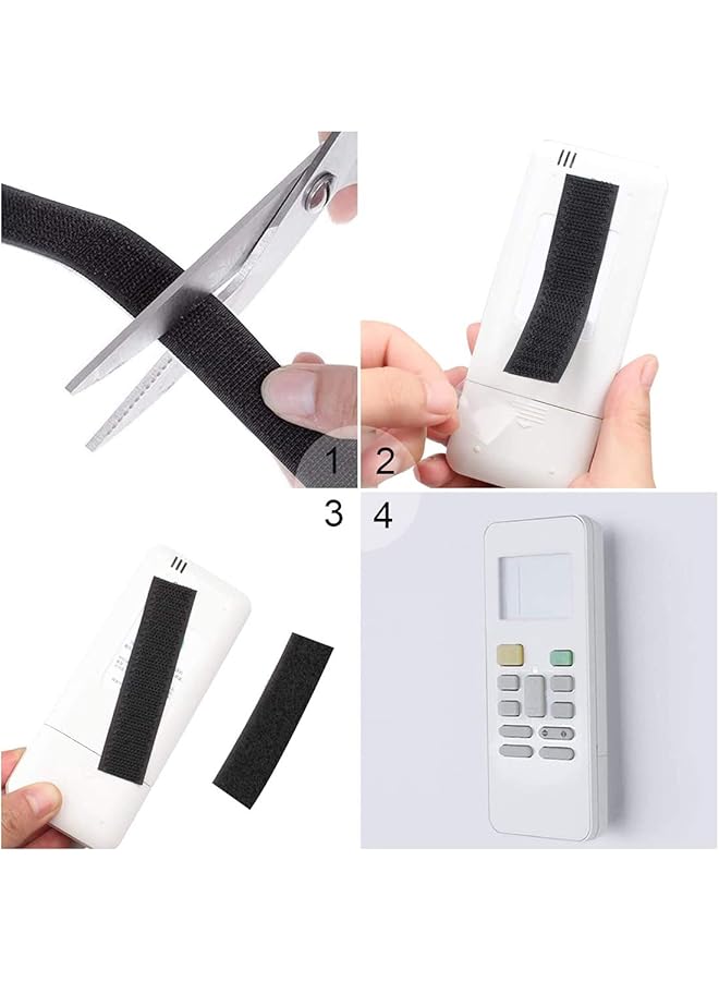 erorex Adhesive Hook And Loop Tape 8M Extra Strong Double Sided Sticky Tape Self Adhesive Sticky Back Fastening Tape For Household Kitchen School Office And Industrial 20 Mm Wide Black - Image 5