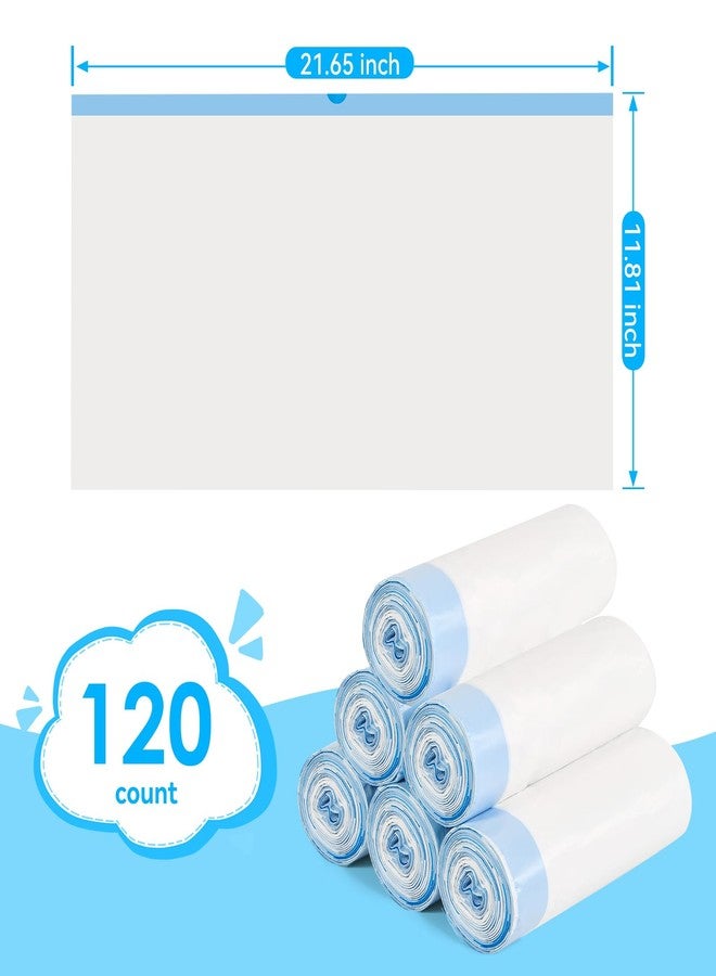 LoopTime Cat Litter Bags 120 Count, 21.65"x11.8" Drawstring Close Litter Box Liners for Automatic Litter Box,Thick Cat Poop Bags,Easy to Clean,Heavy Duty Robot Bag for Self-Cleaning Box - Image 4