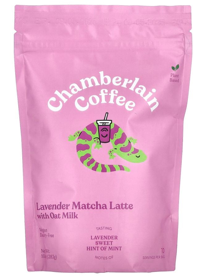 Chamberlain Coffee Lavender Matcha Latte with Oat Milk 10 oz (283 g)