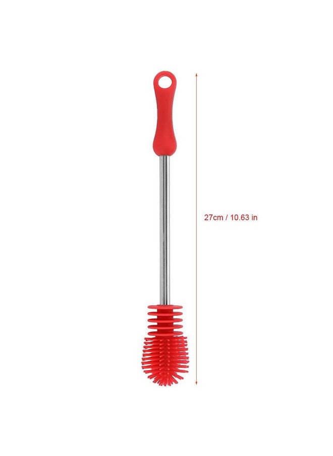 Garosa - Silicone Anti-Slip Bottle Brush, Red, 10" - Image 1