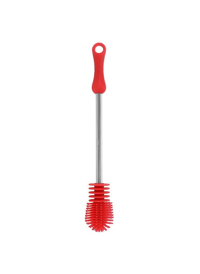 Garosa - Silicone Anti-Slip Bottle Brush, Red, 10" - Image 1