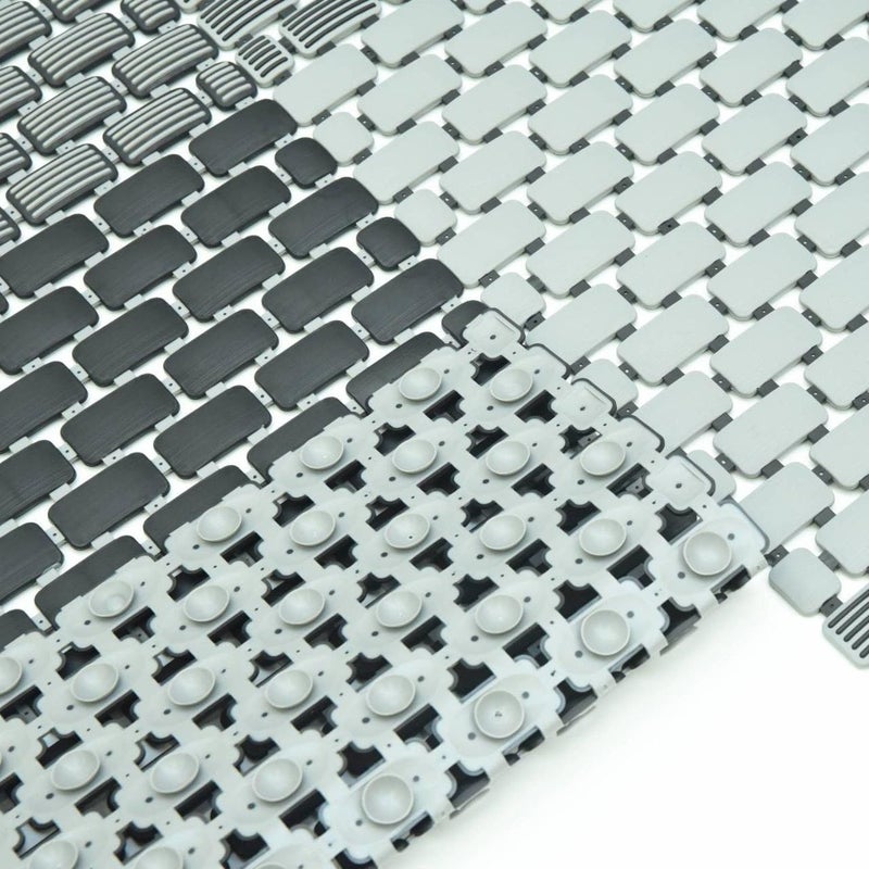 Silicone Bathtub Mat for Bathroom, Suction Cups and Drain Holes Toilet Mat Non Slip Toilet Mat Flexible Waterproof Washing Safe Material Multicolor - Image 2