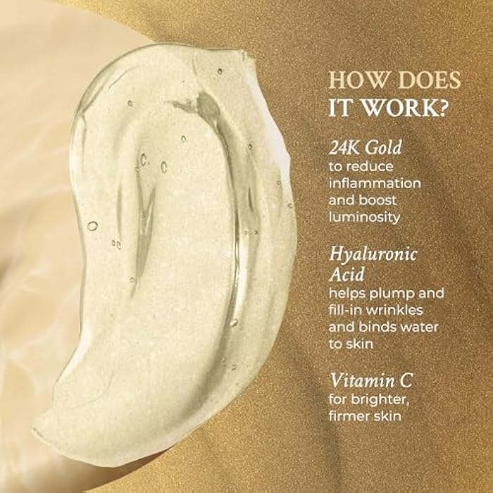 PRAI Beauty 24K Gold Caviar Wrinkle Repair Serum for Face | Anti-Aging Serum with Hyaluronic Acid to Plump and Fill In Wrinkles | Anti-Wrinkle Serum with Vitamin C for Brighter, Firmer Skin | 1.0 Oz - Image 3