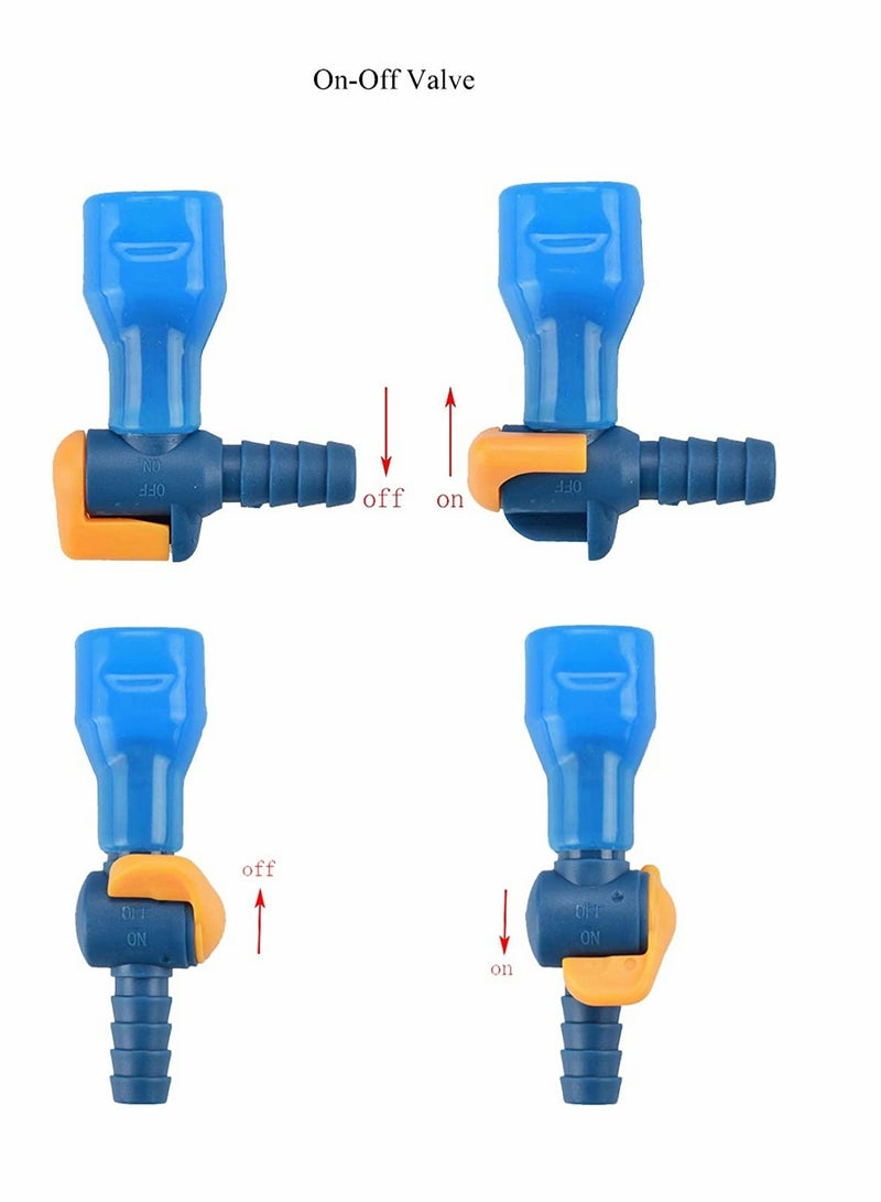 SYOSI Hydration Silicone Nozzle Circulating Hydration Nozzle Food Grade Silicone Mouthpiece Bite Valve Replacement Mouthpiece, Hydration Bag Kit, Fits Most Brands - Image 2