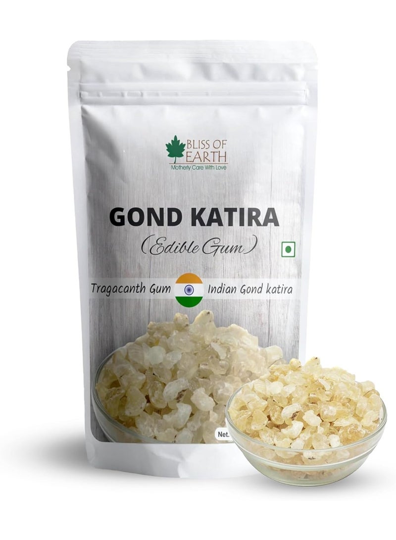 BLISS OF EARTH Gond Katira Pure Organic Gum, Gond Katira for Bones Health, Natural Cooling Agent for Summer, Tragacanth Gum for Skin, Weight Loss, & Digestive Health – 1kg - Image 1