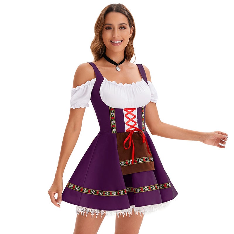 Women's Halloween Beer Girl Cosplay Costume Dress for Stage Performance and Parties - Image 1