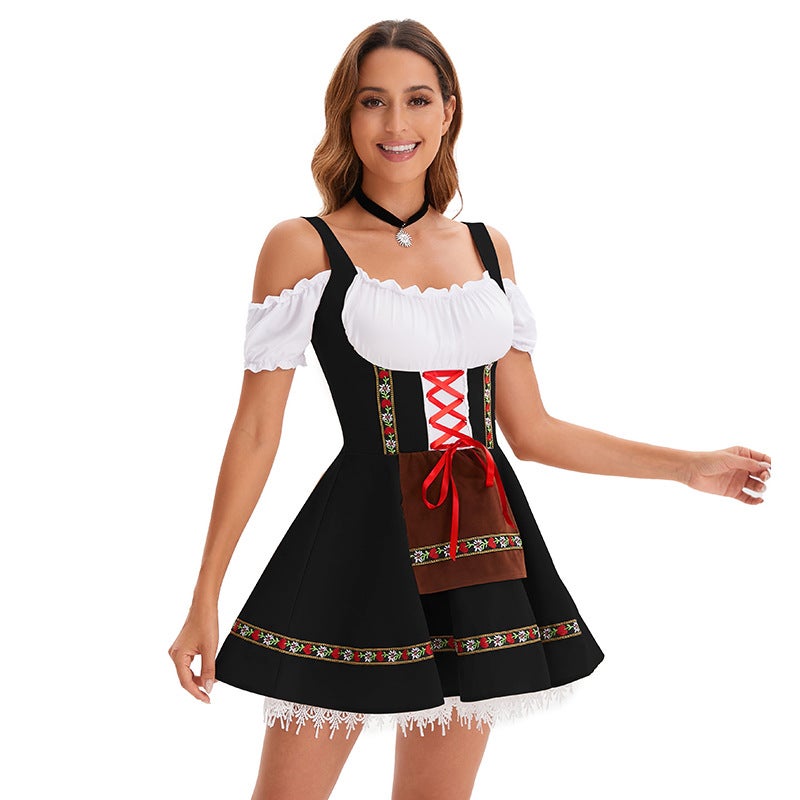 Women's Halloween Beer Girl Cosplay Costume Dress for Stage Performance and Parties - Image 3