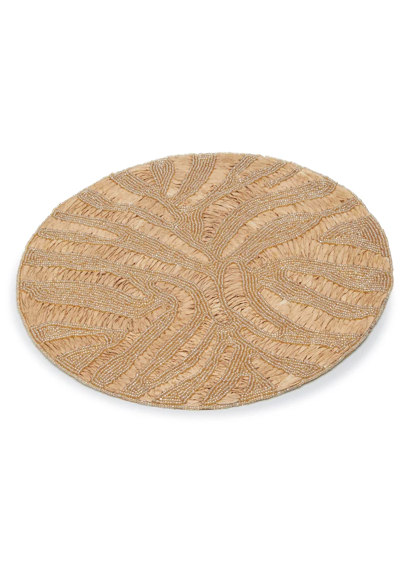 يسكن Dwell Abstract Beaded Placemat