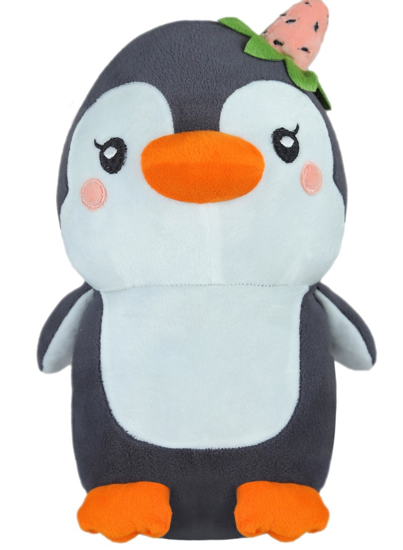 Magnolia Stuffed penguin doll, size 25 cm, blue and white Cute plush toy for kids | Aesthetic and attractive design Perfect for gifts and playtime - Image 2
