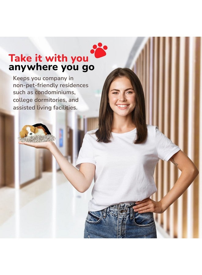 Perfect Petzzz بيجل مصغر، واقعي، لعبة قماشية تفاعلية تشبه الحياة، حيوانات أليفة إلكترونية، جرو رفيق مع فرو صناعي 100% - بيت مثالي - Image 4