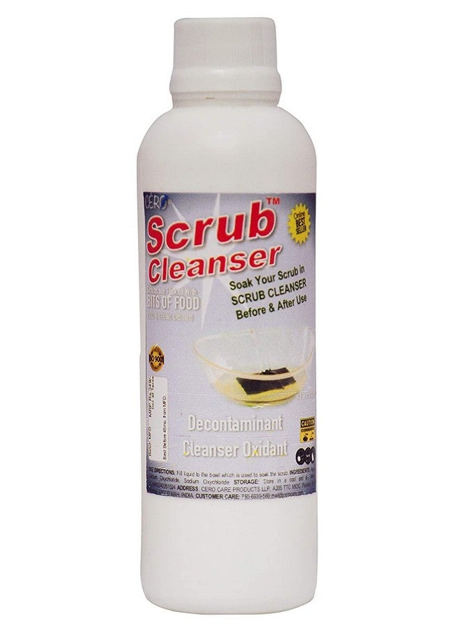 CERO Dish Scrub Decontaminant Cleanser for Scrub Pad | Sponge | Wipe | Steel Scrub (195ml)