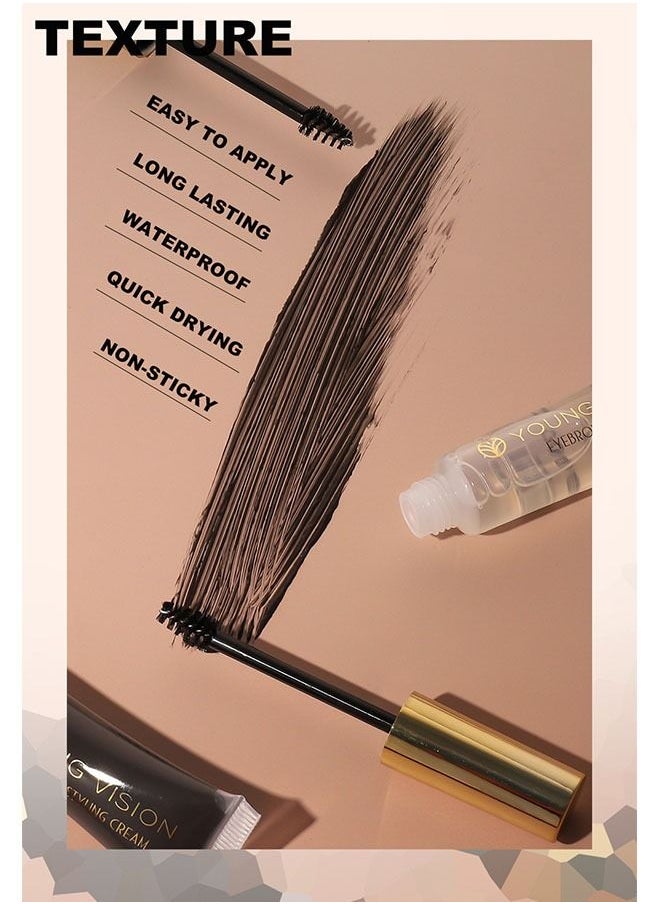 1 Piece Eyebrow Styling Cream Long Lasting and Quick Drying 02 Dark  Brown