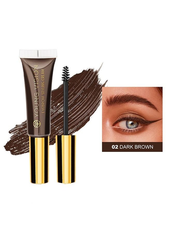 1 Piece Eyebrow Styling Cream Long Lasting and Quick Drying 02 Dark  Brown