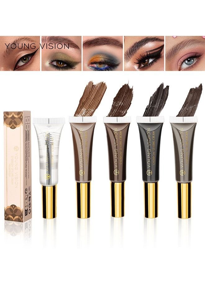 1 Piece Eyebrow Styling Cream Long Lasting and Quick Drying 02 Dark  Brown