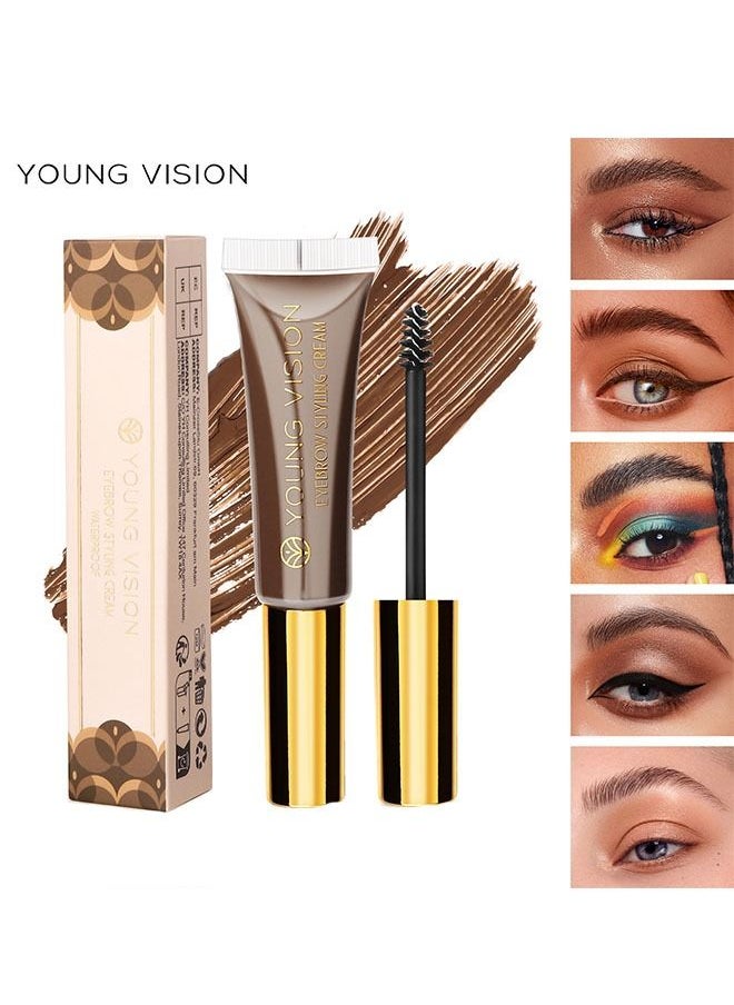 1 Piece Eyebrow Styling Cream Long Lasting and Quick Drying 02 Dark  Brown