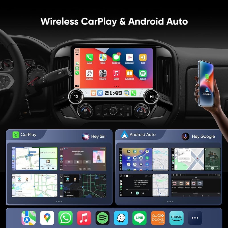 VIEREX 13.3 Inch Android Car Radio for Chevrolet Silverado/GMC Sierra - Image 3