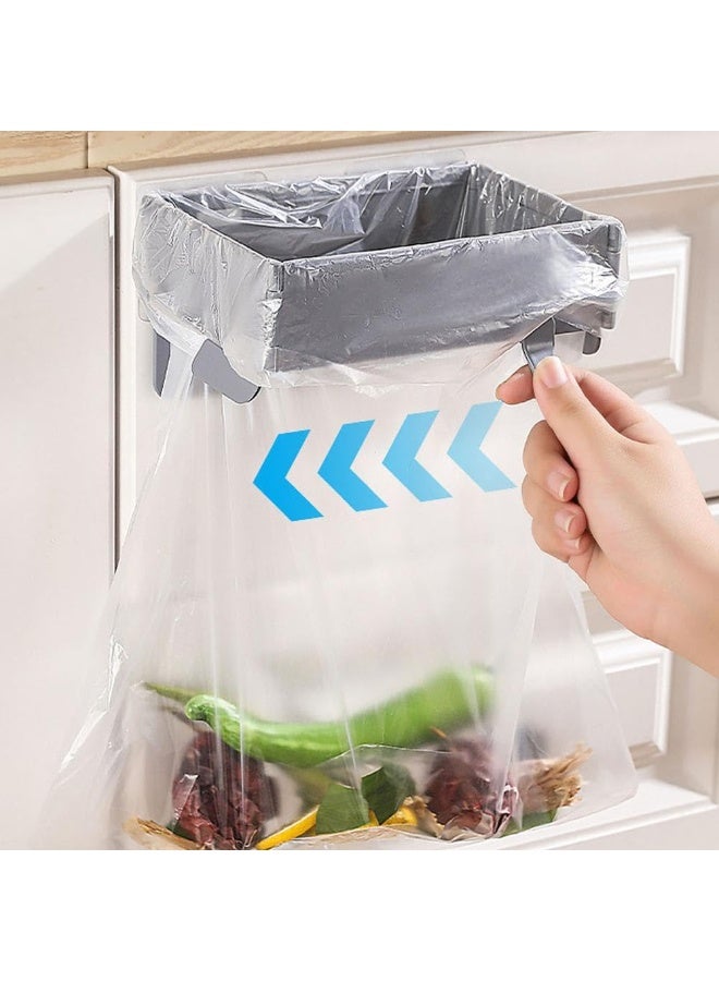 Foldable trash bag holder, easy to install, space saving, suitable for kitchen, bathroom, office, student dormitory, fits regular bags, imported, durable, practical W - Image 1