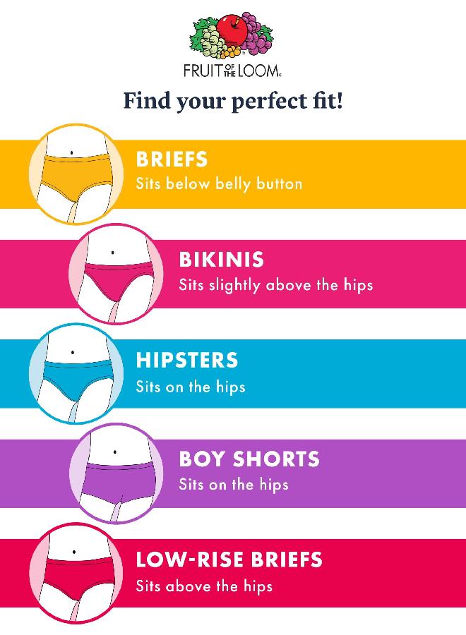 FRUIT OF THE LOOM Fruit of the Loom Girls' Seamless Underwear Multipack, Hipster-10 Pack-Assorted, 6/8 - Image 1