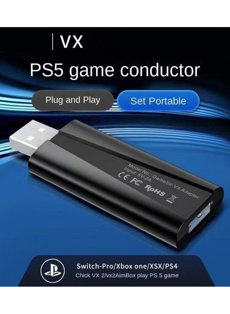 general Classic Converter VX Adapter PS5 Game Guide Keyboard and Mouse Control for Xbox Controller, Nintendo Switch Pro Controller, VX2 AimBox, VX2 Aimswitch, GameSir G4 Pro, GameSir T4 Pro, GameSir T3s, Nacon Revolution Pro, Plug and Play - Image 5