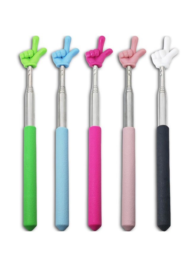 Trsewmi 5PCS Pointer Stick For Classroom – Multipurpose Teacher Pointer Stick, Extendable Classroom Pointer And Finger Pointer Stick, Engaging Colors – Classroom Essentials For Effective Presentations - Image 1
