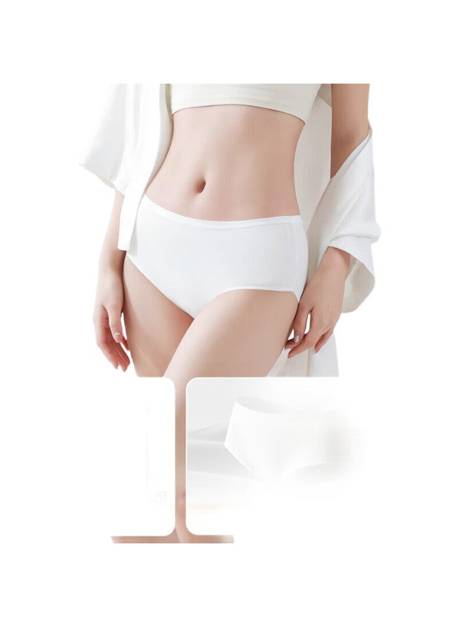 Free Go Disposable Women'S Underwear, Milk Silk, Sterilized, No-Wash, 5-Pack, For Travel, Business Trips, Pregnant Women, Postpartum Women, Menstrual Period, Ladies' Size L - Image 2