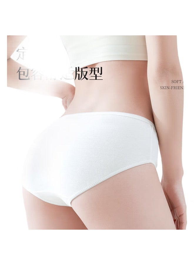 Free Go Disposable Women'S Underwear, Milk Silk, Sterilized, No-Wash, 5-Pack, For Travel, Business Trips, Pregnant Women, Postpartum Women, Menstrual Period, Ladies' Size L - Image 1
