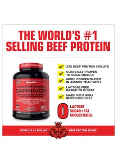 MUSCLEMEDS Carnivor Hydrolyzed Beef Protein Isolate, 28 Servings, Cookies & Cream,1.85lbs  - Image 3