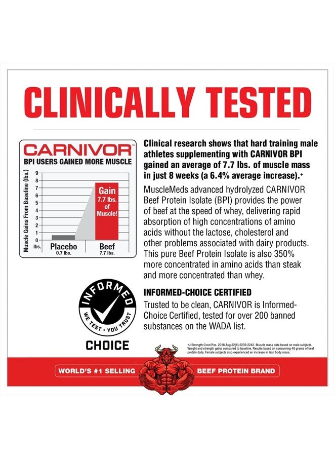 MUSCLEMEDS Carnivor Hydrolyzed Beef Protein Isolate, 28 Servings, Cookies & Cream,1.85lbs  - Image 4