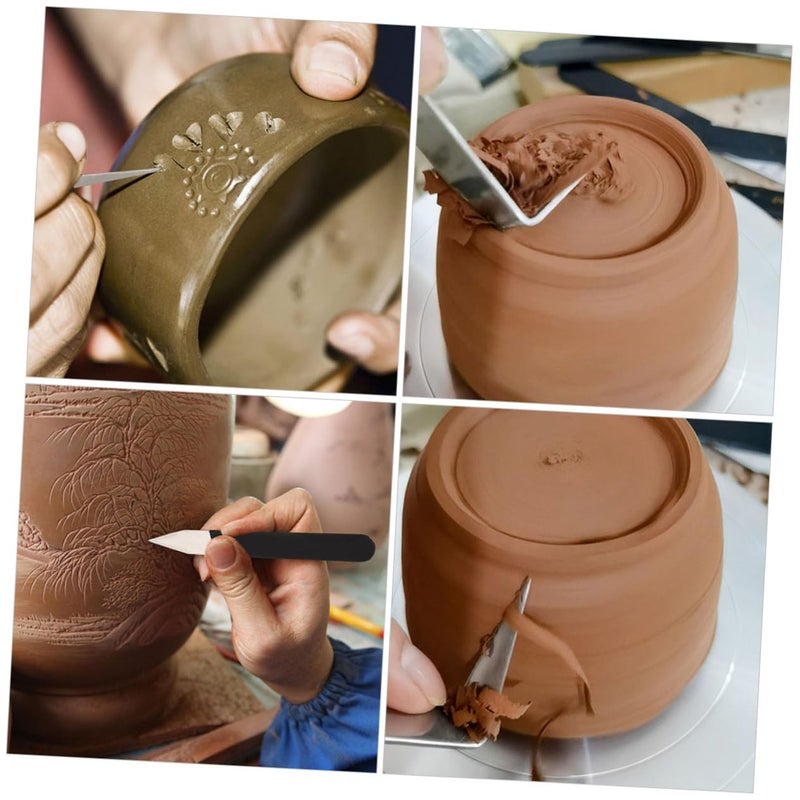 4 Piece Clay Sculpting Tools DIY Pottery Carving Kit For Adults Kids Art Craft - Image 4