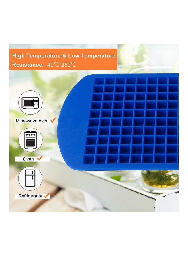NIBEMINENT 160-Grids Silicone Heart Ice Mold Tray Blue 23.8x12.1cm - Image 5