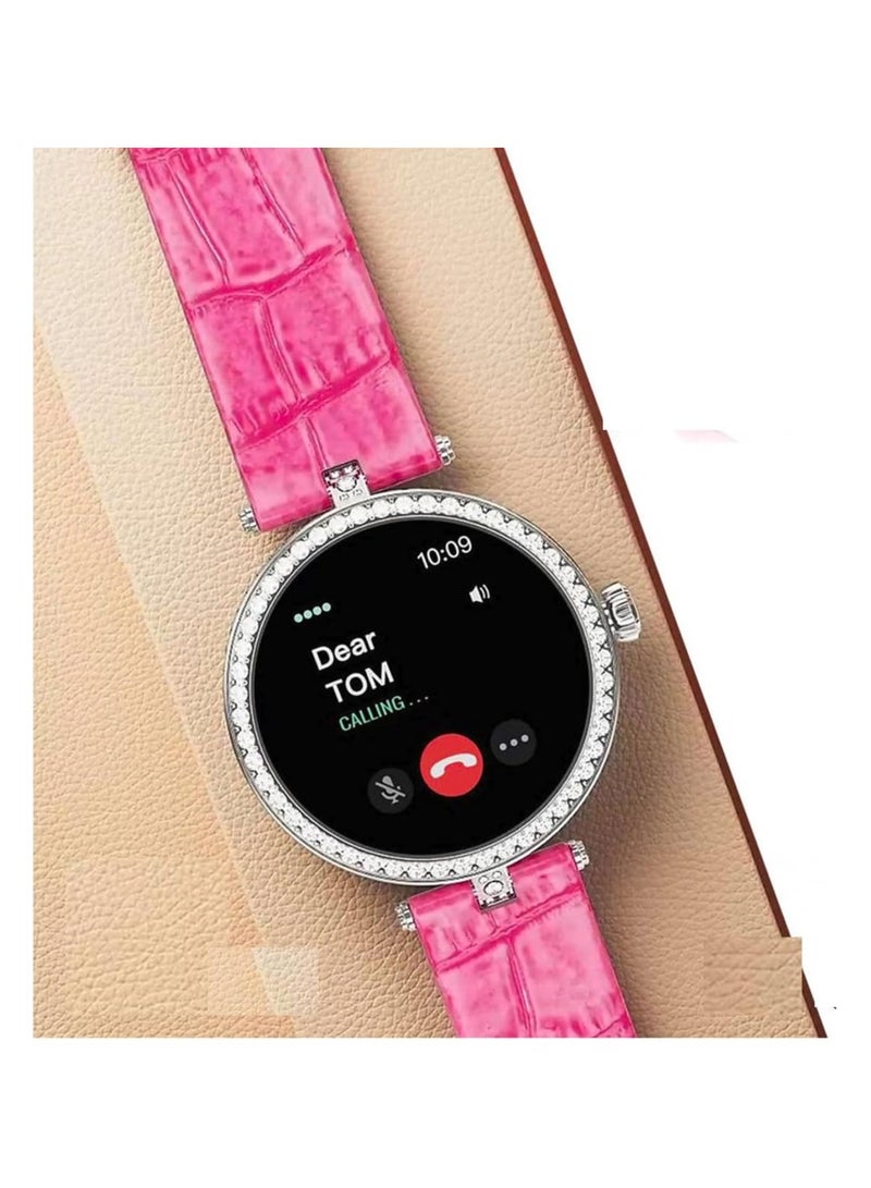 Haino Teko Germany Stylish Smart Watch RW-21 for Girls and Women with Bluetooth Call, Heart Rate and Many More - Silver Dial - Image 1