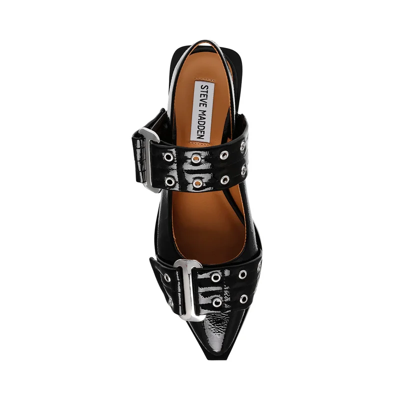 ستيف مادن GRAND AVE Eyelet Detail Singback Flats