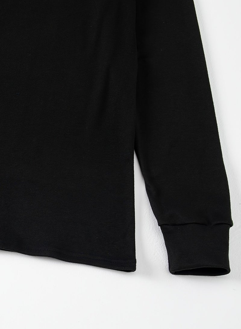 ميسري طقم تدفئه رجالي مبطن - اسود - Image 4