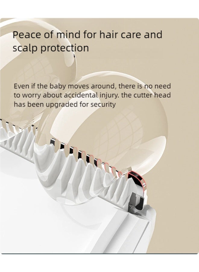 I LOVE KIDS Baby Hair Clippers,Silent Haircut Trimmer For Kids and Toddlers,Baby Electric Shaved Hair Clipper,IPX7 Waterproof,Upgraded Ceramic Blade,1H Fast Charge,3 Comb Attachments - Image 3