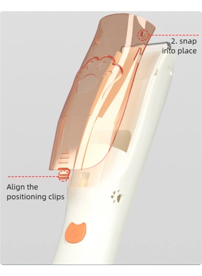 I LOVE KIDS Baby Hair Clippers,Silent Haircut Trimmer For Kids and Toddlers,Baby Electric Shaved Hair Clipper,IPX7 Waterproof,Upgraded Ceramic Blade,1H Fast Charge,3 Comb Attachments - Image 4