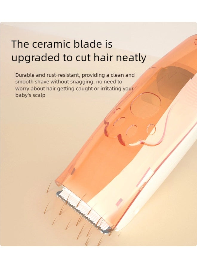 I LOVE KIDS Baby Hair Clippers,Silent Haircut Trimmer For Kids and Toddlers,Baby Electric Shaved Hair Clipper,IPX7 Waterproof,Upgraded Ceramic Blade,1H Fast Charge,3 Comb Attachments - Image 5