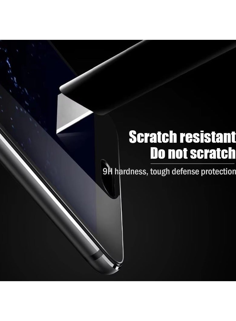 حماية شاشة Realme 14 Pro Plus زجاج مقسى لاصق كامل تغطية كاملة خالي من الفقاعات مضاد للخدش عالي الوضوح استجابة عالية لـ Realme 14 Pro+ 5G 2025 5D أسود - Image 3