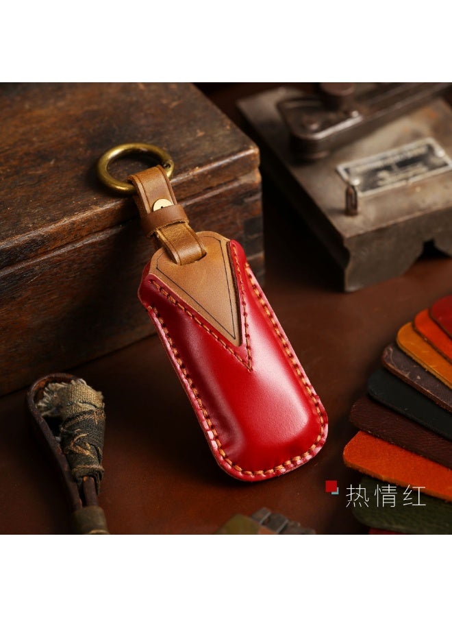 مازدا صناعة يدوية جلد حصان مجنون غطاء حماية مفتاح السيارة مناسبة لمازدا CX-5 Atenza CX-30 Axela CX-9car Key Shell Case - Image 2