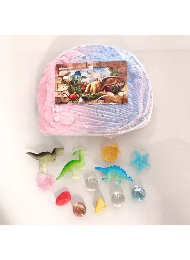 Archaeological Mermaid Princess's Treasure Mermaid Exploration Archaeological Mermaid Gem Shell Archaeological Toys-Color:On-site Luminous Dinosaur (Special Edition)  - Image 1