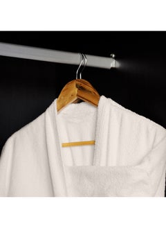Rest Terry Bathrobe With Pockets Ivory Xxl Hotel Luxury Loungewear Cotton Soft And Absorbent Comfortable After Shower Bathrobe Fade Resistant For Men And Women One Size Fits All 45X30X65Cm  - Image 1