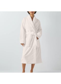 Rest Terry Bathrobe With Pockets Ivory Xxl Hotel Luxury Loungewear Cotton Soft And Absorbent Comfortable After Shower Bathrobe Fade Resistant For Men And Women One Size Fits All 45X30X65Cm  - Image 2