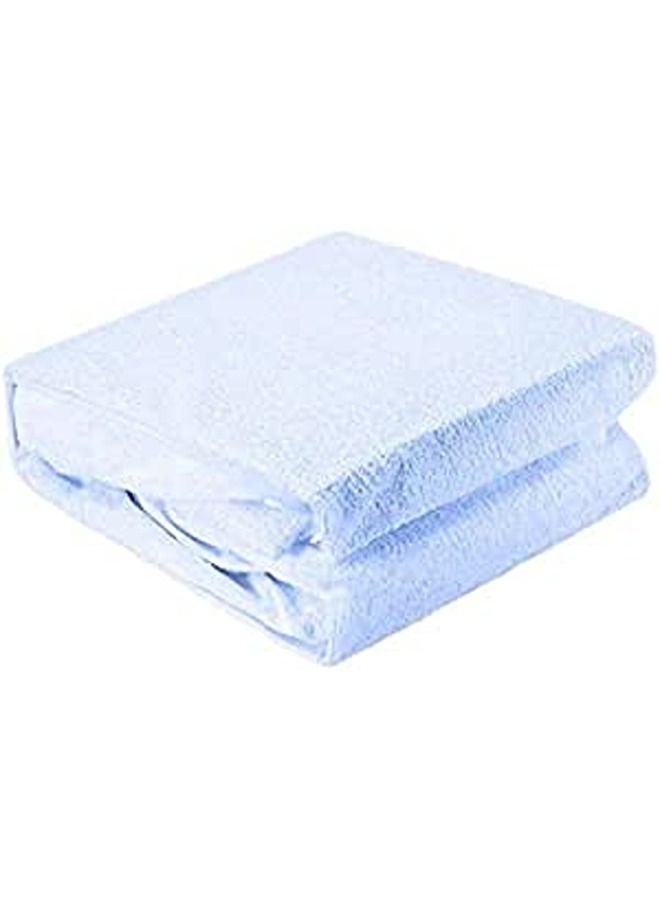 Super  Size Cotton Solid Pattern Blue Bed Runners & Scarves Blue Super 160×200 cm